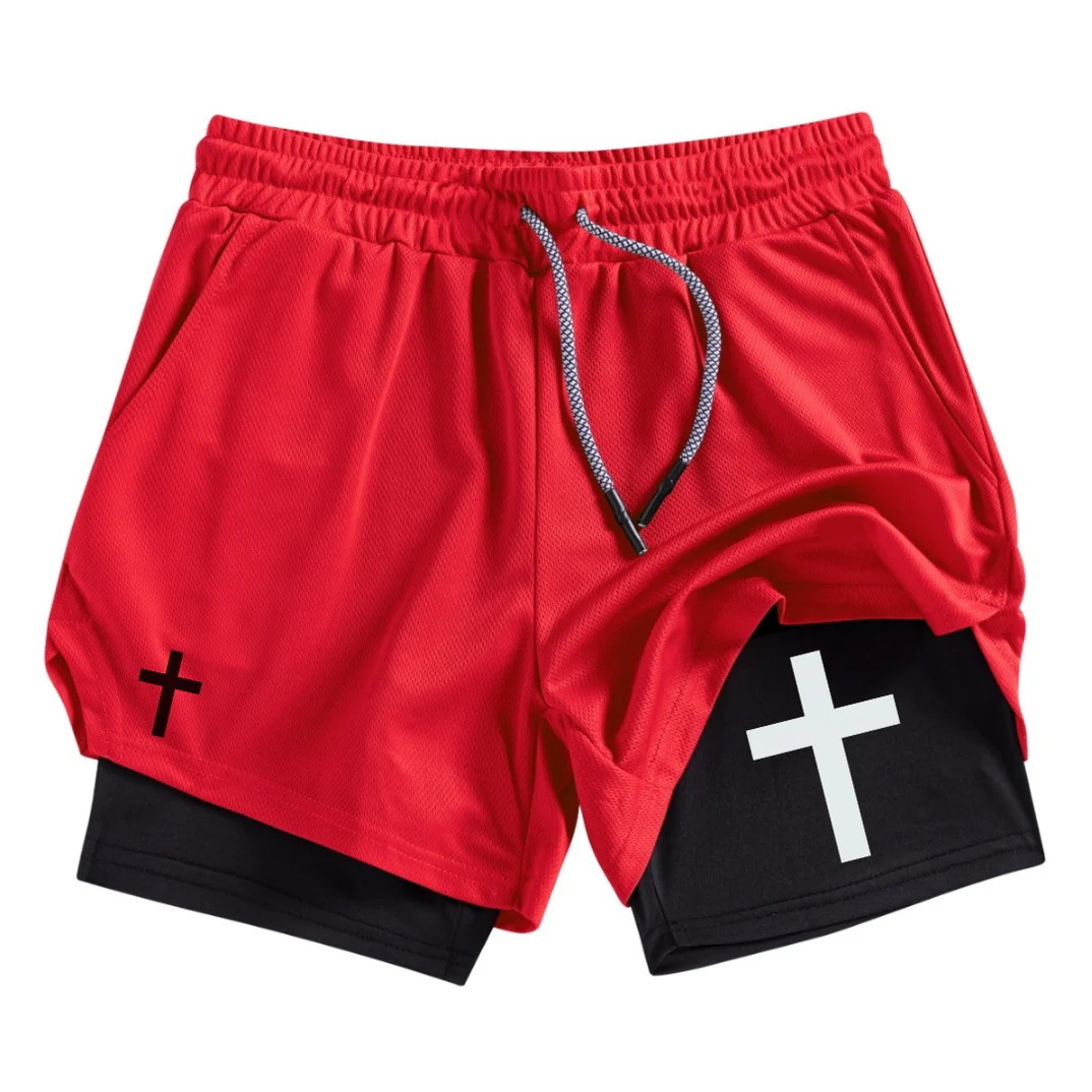 2025S Fashion Designer Summer New Hot Selling Trendy For Men S Adult Double Layered Sports Fitness Casual Shorts