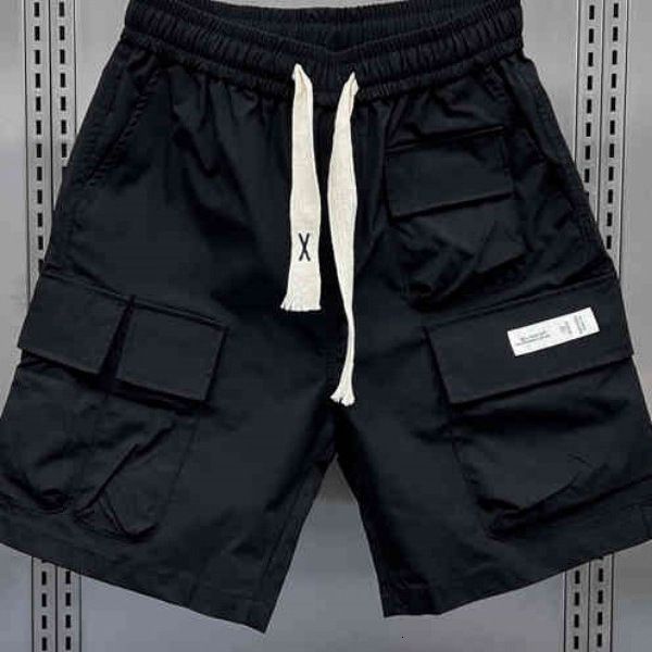 2025S Fashion Designer Sports Quick Drying Shorts Men American Fashion Brand Multi Pocket Work Youth Fashionable And Versatile Casual Five Quarter Pan