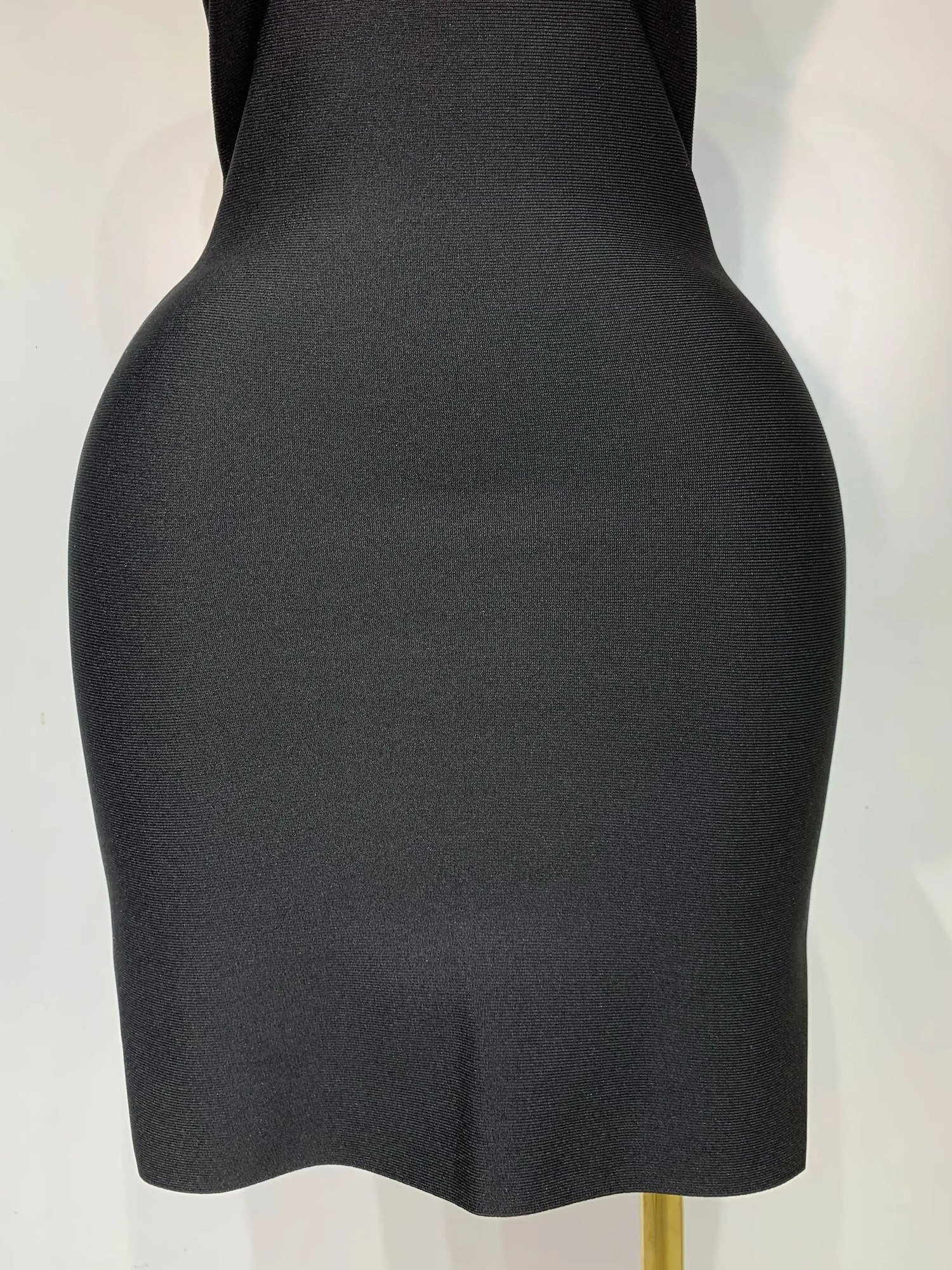 Womens sexy backless white shirt collar black mini body bandage dress elegant nightclub party luxurious birthday 250320