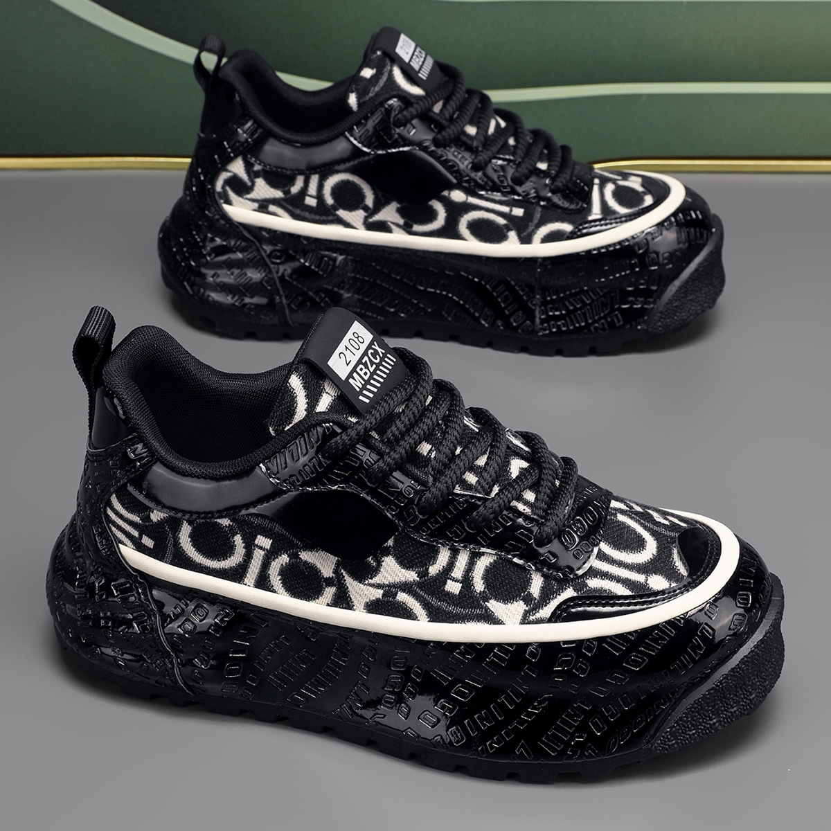 Men's shoes 2025 spring and summer new arrival thick sole wear-resistant work casual shoes men's sports soft soled comfortable casual shoes 