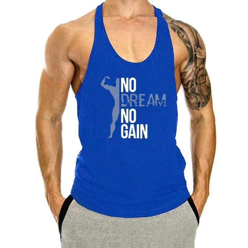 Mens vest with printed letters summer casual breathable sports and fitness vest oversized mens Y2K style gym running vest 250318