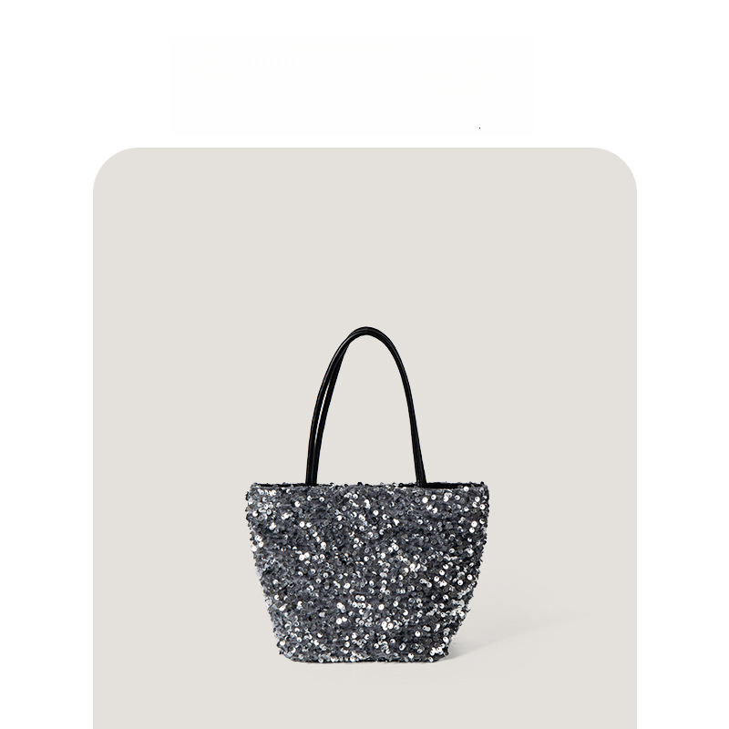 2025S Fashion Designer Fashion Women S Niche Design Sequin Bug Handbag Shoulder Cross Tote Bag For Women