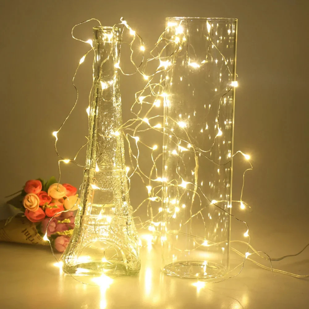 2M 5M 10M LED String Light Fairy Lights battery power For Christmas tree Garland Holiday Wedding Party Year Decoration 250311