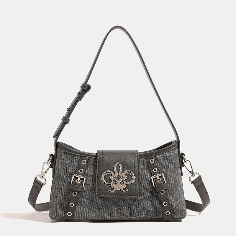 2025S Fashion Designer Design Sense Shoulder Bag French Versatile Crocodile Pattern Handbag Fashionable Light Luxury Women S Crossbody Bag