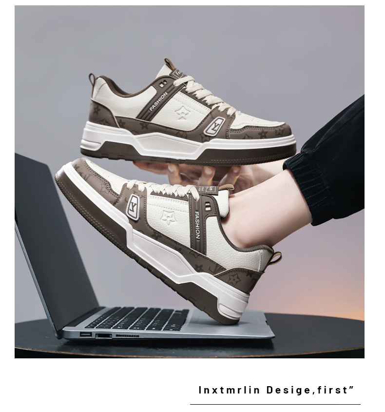 2025s New Men Fashion Casual Shoes Designer Breathable Athleisure Comfortable Shoes Trendy Versatile White Shoes Blue Black Khaki Free shipping