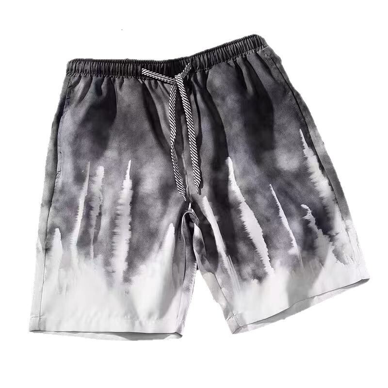 2025S Fashion Designer Four Sided Elastic New Summer Beach Pants Men S Trendy Brand Loose Five Inch Water Adjustable Quick Drying Shorts Couple Casual