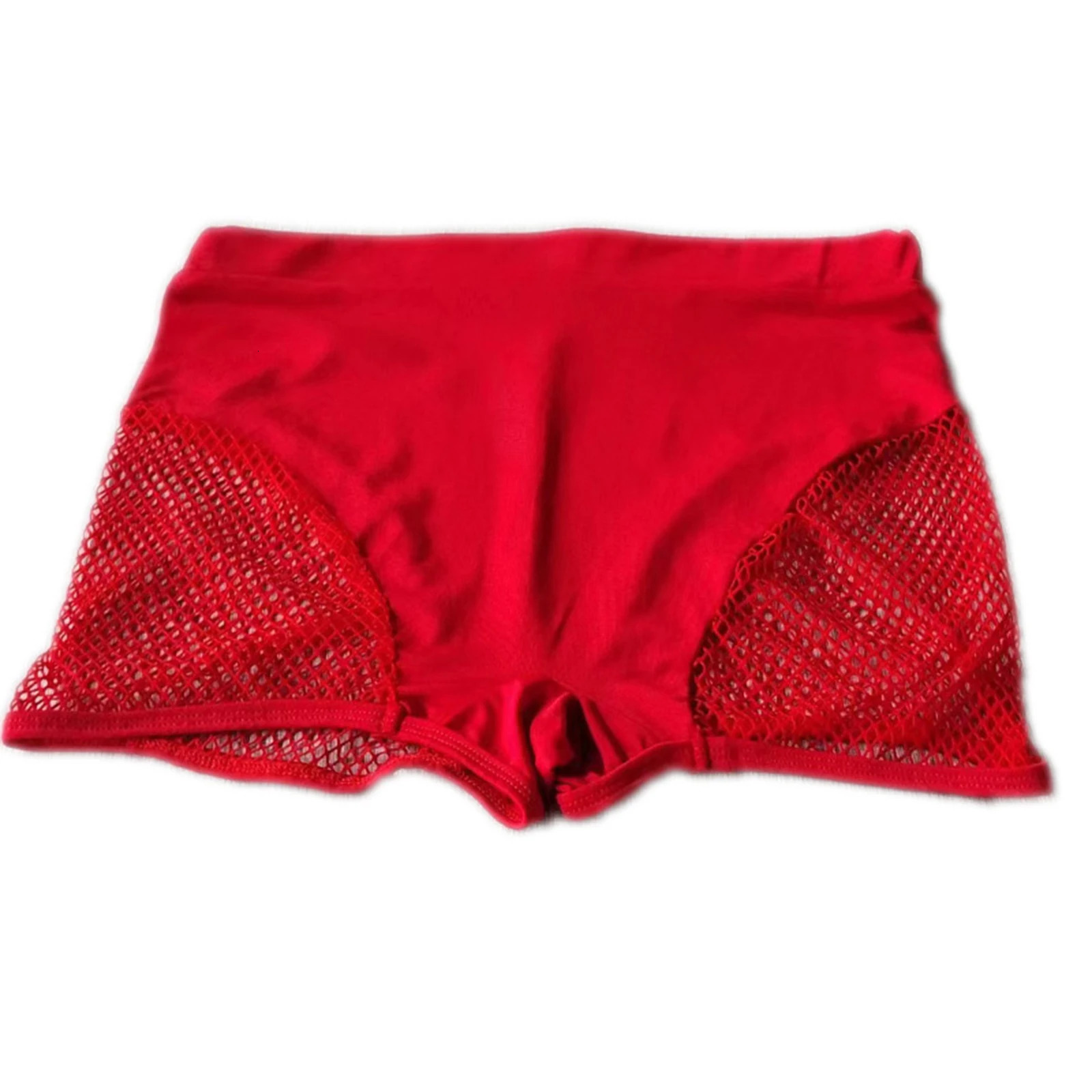 Women Girl Sports Fitness Workout Yoga Hollow Out Fishnet Push Up Booty Shorts Pole Dancing Costume Pants Beachwear Clubwear 250319bj