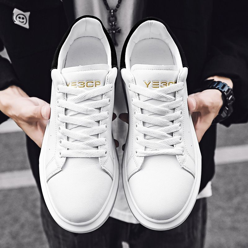 2025 new spring student unisex white sneakers Korean style trendy casual shoes full-palm air cushion sports sneakers