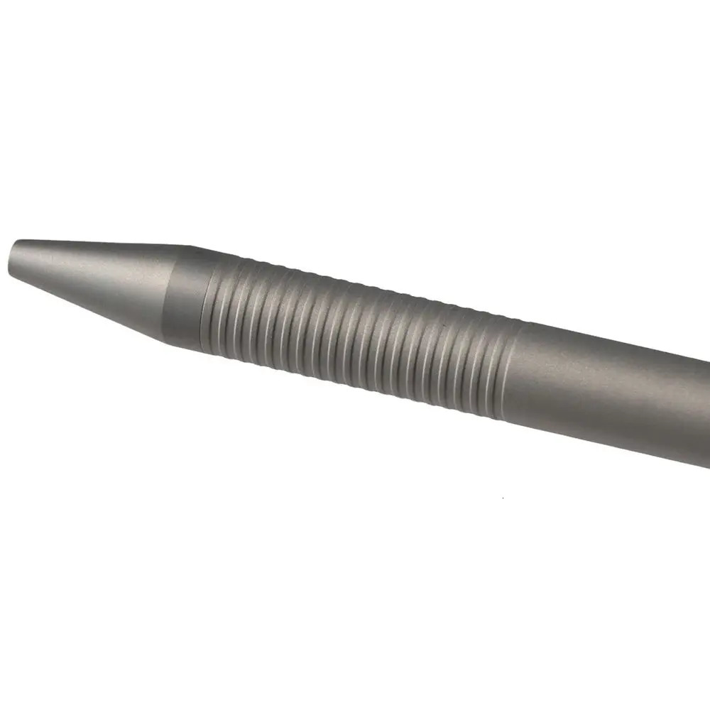 Grey Titanuim Alloy Bolt Action Pen Ballpoint Pen Easy Carry Daily Writing Use Pen Refillable Retractable Ballpoint Pens 250322