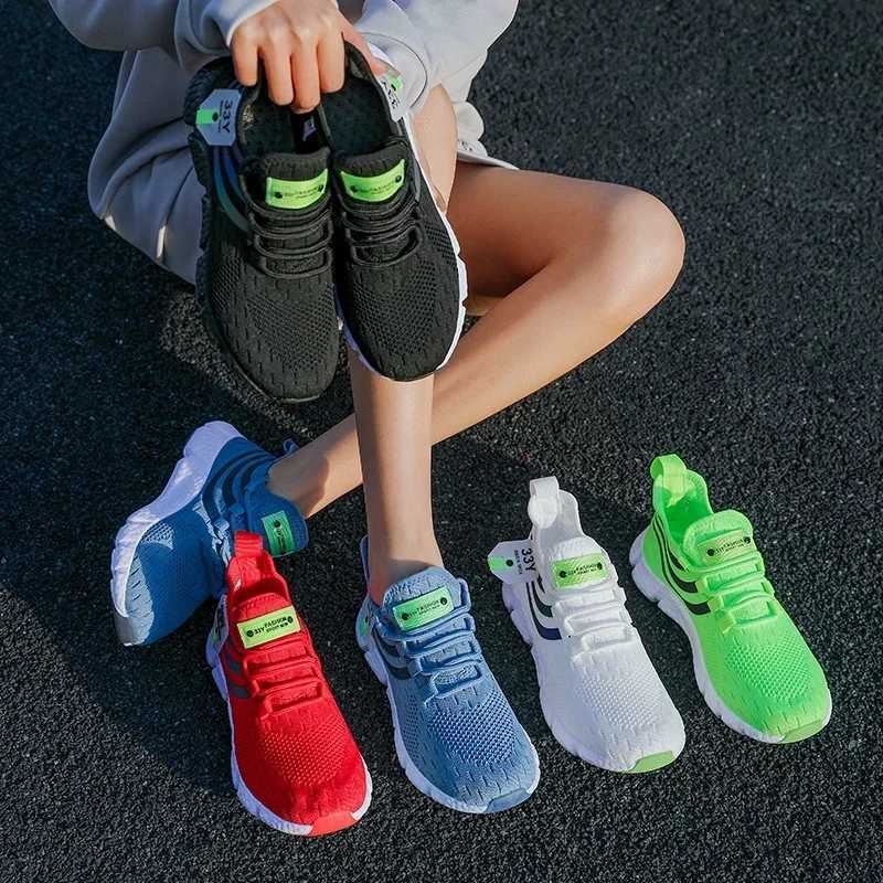 Women Vulcanized Shoes Sneakers Lightweight Summer Woman Casual Sports Shoes Breathable Jogging Trainers Walking Tennis Shoes Y250322