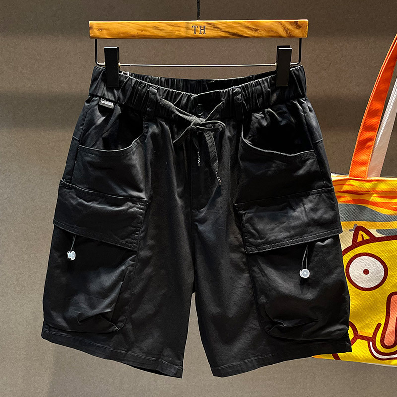 2025S Fashion Designer Pi Shuai Internet Celebrity Trendy Brand Instagram Teenagers Pure Cotton Workwear Casual Shorts Men S Loose Straight Leg Five I