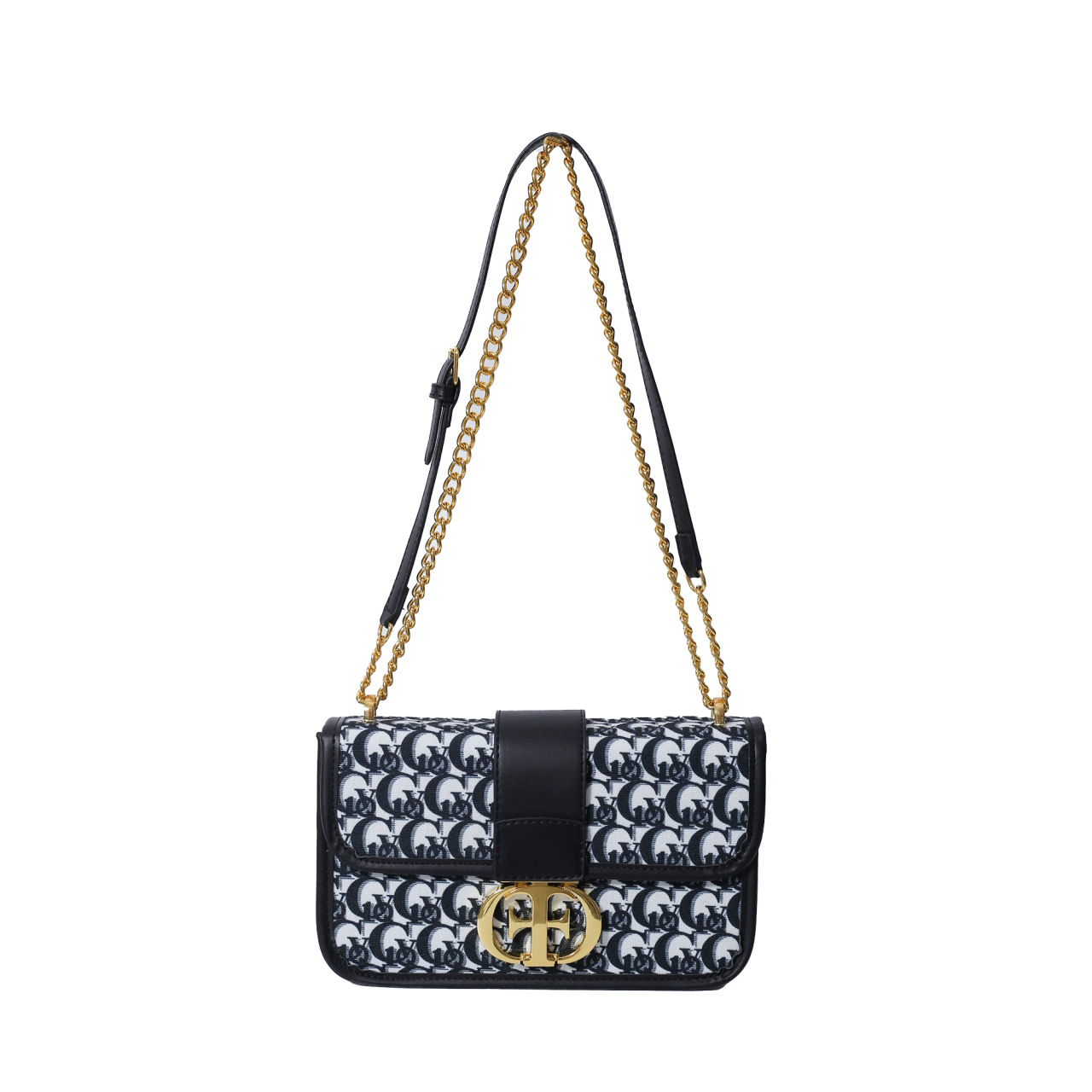 Small fragrant style bag fashion same style small square bag with metal lock buckle rossbody chain single shoulder women's bag