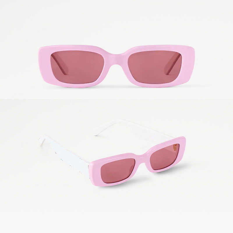 Designer sunglasses Fashion color printed floral mirror legs Luxury plate Classic brand Glasses Men Women Outdoor Sports Protection UV400 square 2711