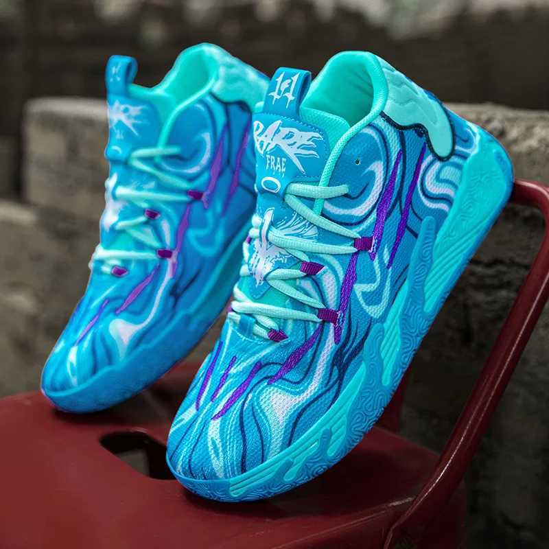 Mens Basketball Shoes High Tops: hot Breathable Non-Slip Sports Sneakers for Students - Y250322