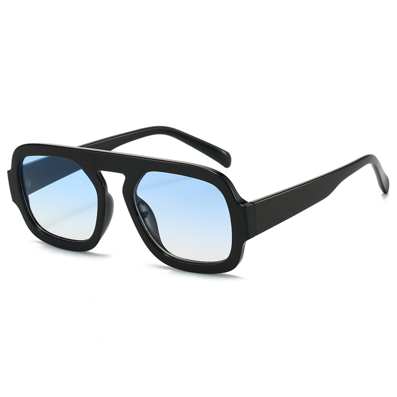 free shipping New aviator sunglasses European and American personality simple beat versatile fashion sunglasses for men and women black
