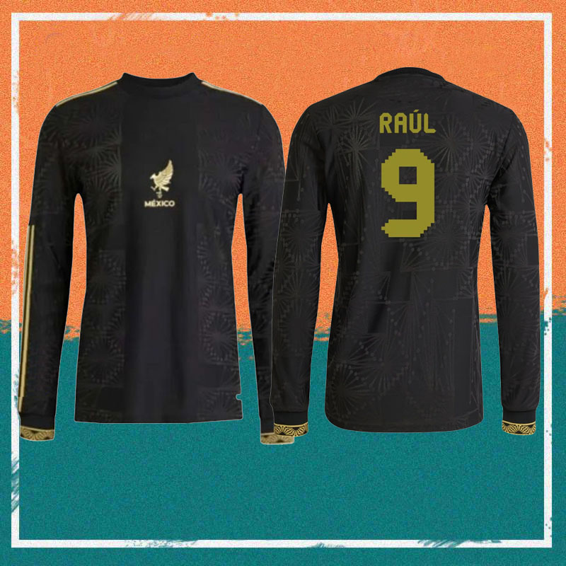 24/25 long sleeve Mexico Soccer Jerseys 2025 Gold Cup A. VEGA C. HUERTA E. ALVAREZ J. QUINONES L. CHAVEZ Shirt L. ROMO ORBELIN R. ALVARADO RAUL S. GIMENEZ football Uniform