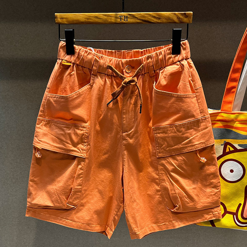 2025S Fashion Designer Pi Shuai Internet Celebrity Trendy Brand Instagram Teenagers Pure Cotton Workwear Casual Shorts Men S Loose Straight Leg Five I