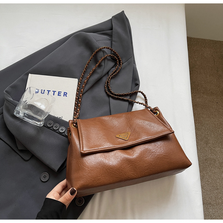 New style winter popular shoulder with high-end sense large capacity tote chain crossbody bag
