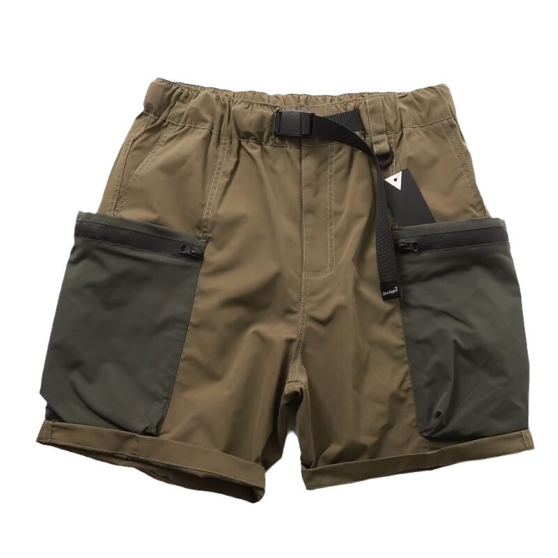 2025S Fashion Designer Functional Large Pocket Plus Size Workwear Shorts Men S Trendy Brand Loose Quick Drying Casual Sports Handsome Waist Belt Five 