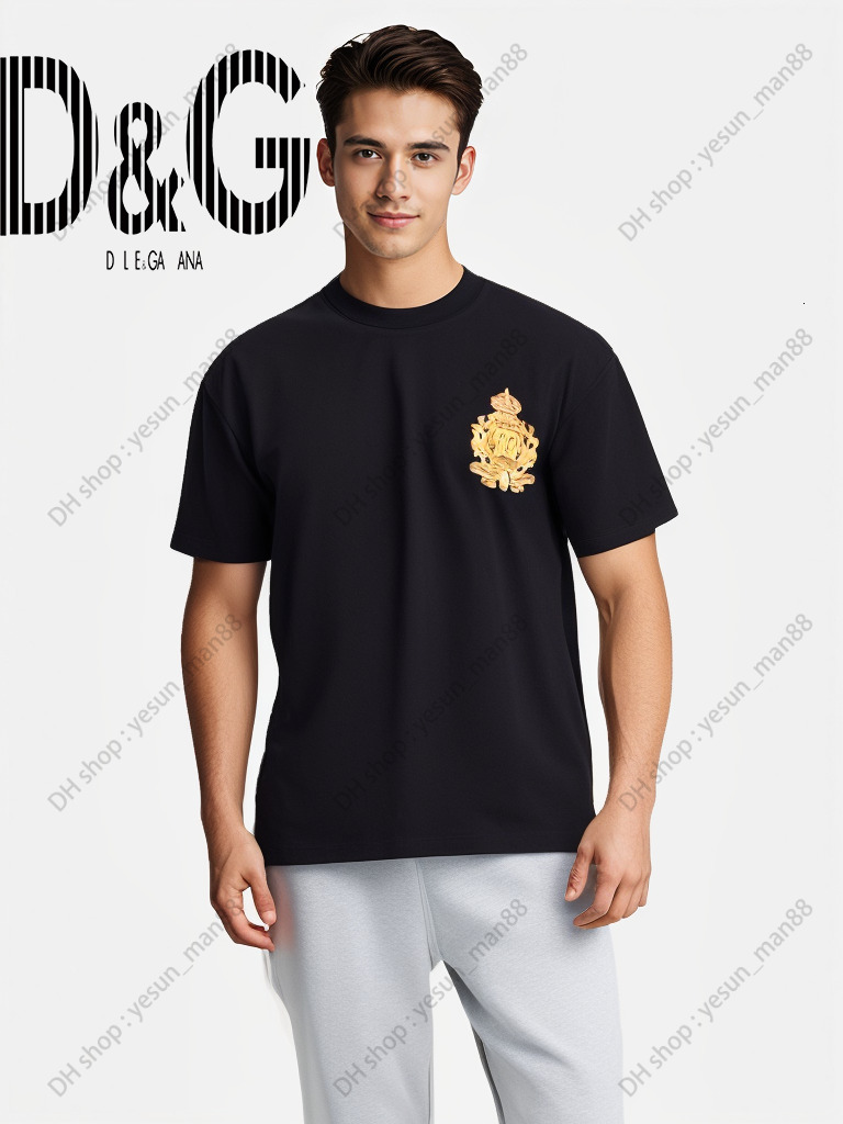dolcevita dolcecabana dolcely gabanaly d g tshirt mens designer t shirt summer round neck t shirt cotton embroidery casual shirt Man Luxurys Clothing Shorts Sleeve .