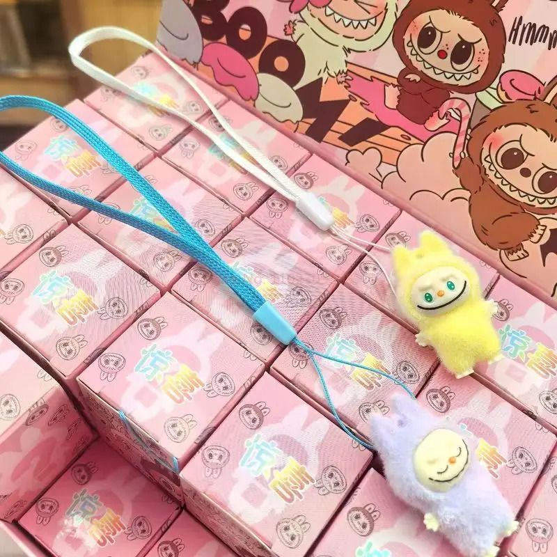 Cartoon Labubu Resin Plush Blind Box Pendant Backpack Accessories Desktop Cute Ornament ChildrenS Surprise Birthday Gifts 250319