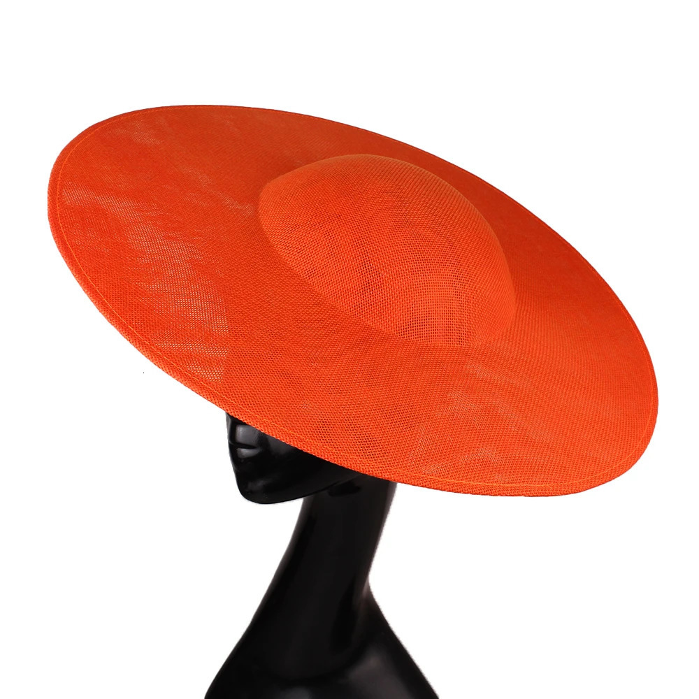 40cm Fasciator Base s Sinamay circular wedding party headpiece blue big hat female hair accessory Fasciator material 250320