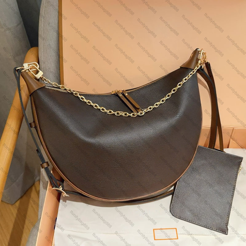 Designer Loop Hobo underarm Bag Half Moon Shoulder bag Leather Luxury Women handbag Messenger bag
