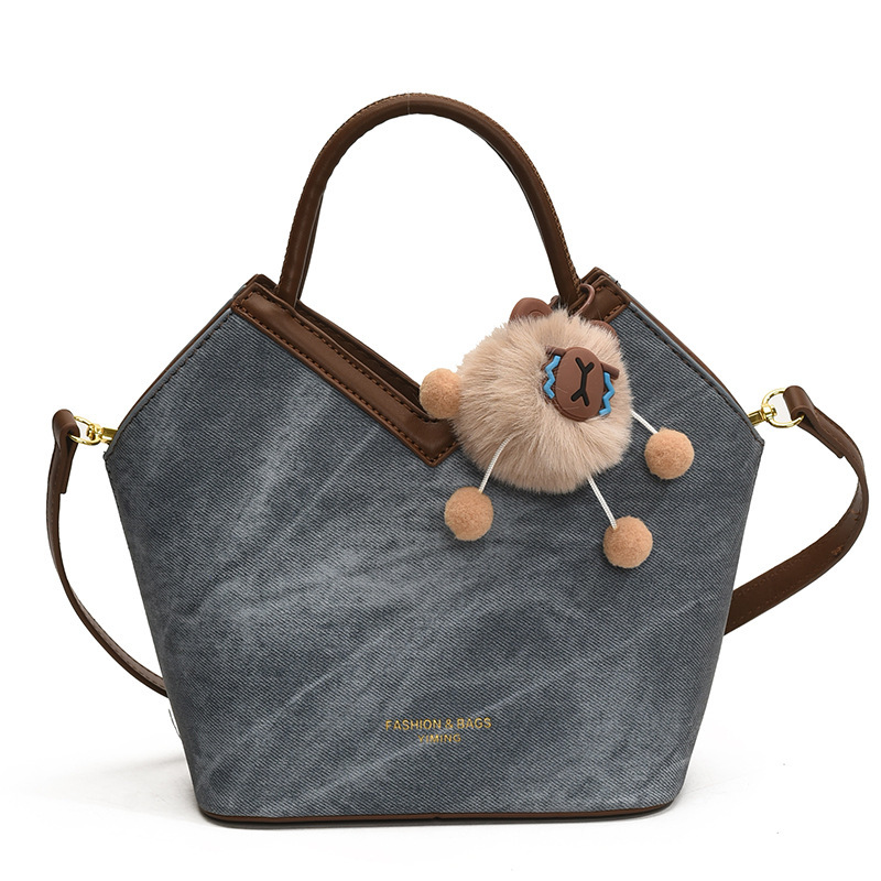 2025S Fashion Designer Super Popular Niche Denim Cloth Women S New Casual Versatile Crossbody Bag Fashionable Handheld Outdoor Small Handbag