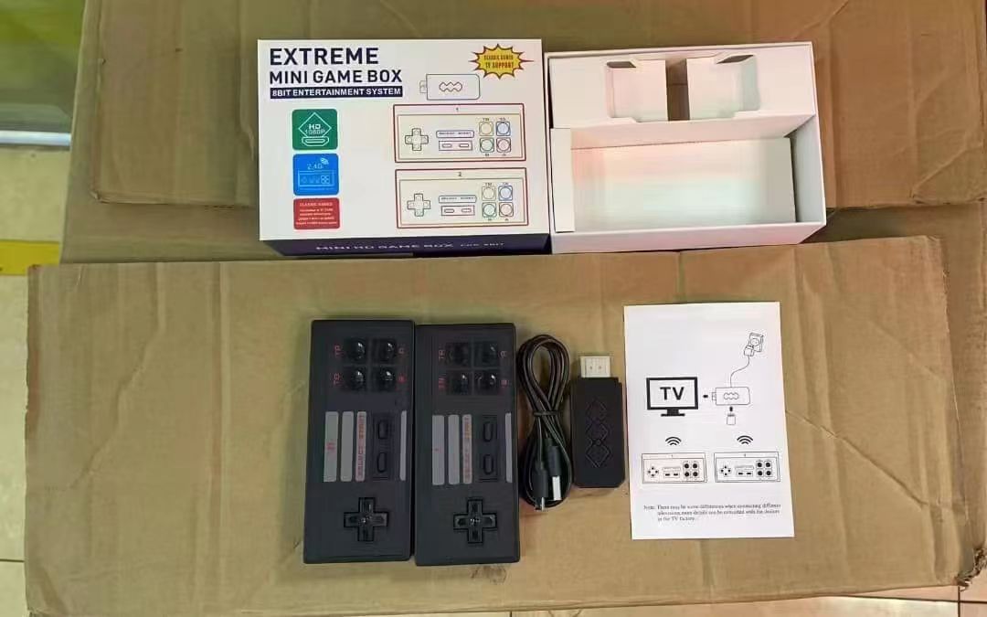 By Sea Shipping 4K TV-Out Video Wireless Portable Game Players Handheld Joystick HDTV 818 Retro Classic Games Consoles Kids Gift