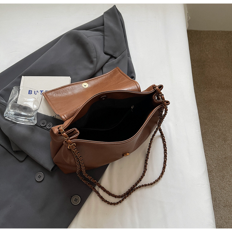 New style winter popular shoulder with high-end sense large capacity tote chain crossbody bag