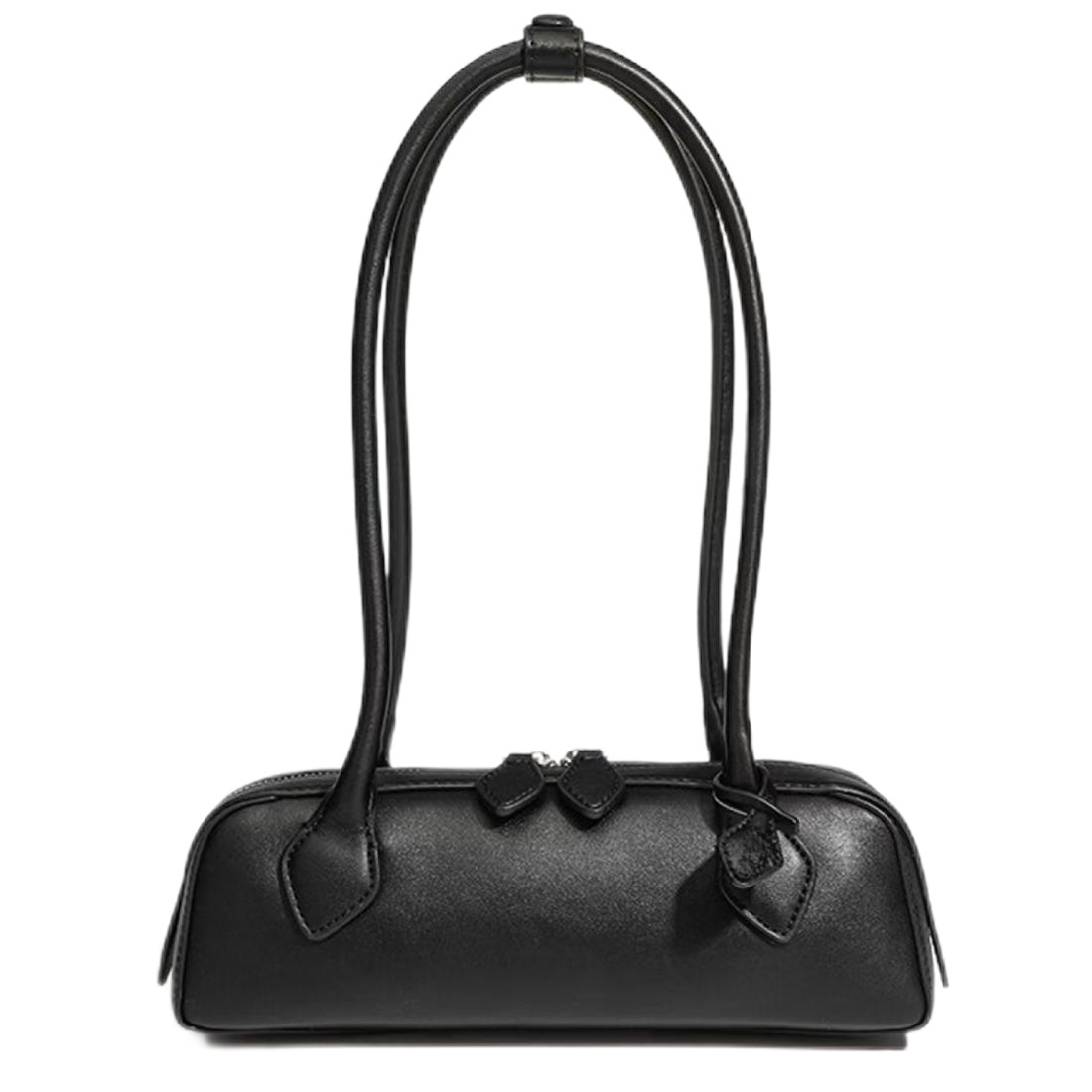 New 2025 sausage bag baguette bag law stick bag designer bag cowhide stitching sheepskin lining horizontal style retro sausage bun three-dimensional underarm bags