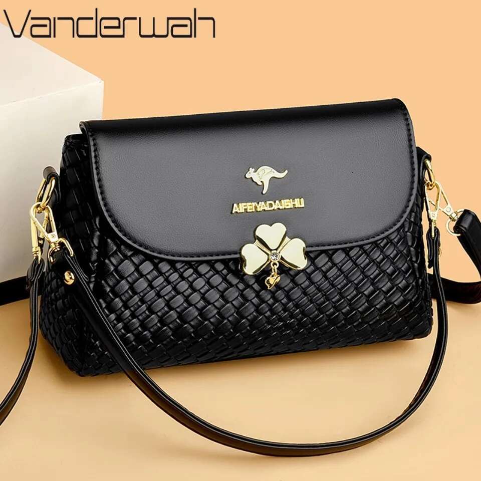 Handbags Designer Crossbody Bags For Women 2025 High Quality Soft Knitting Leather Bags Shoulder Bag Sac New