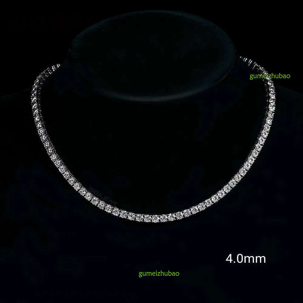 Most affordable Sier pass tester moissanite chain hip hop dia tennis necklace for men and women