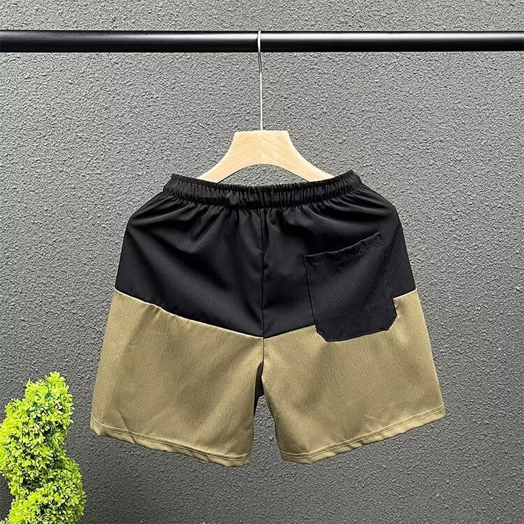 2025S Fashion Designer Shorts Summer Label Color Matching Loose Fashion Casual Pants For Men S Sports Quick Drying Beach Shorts