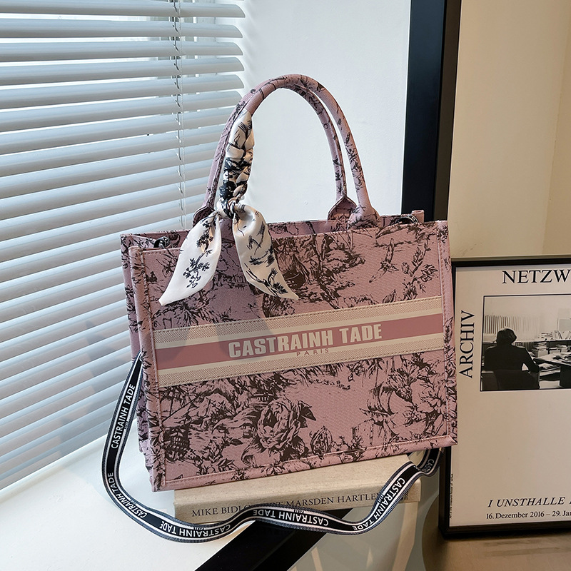 shipping 3 Luxury bag free shoulder bags casual handbag fashionable tote for women 2025 new style pink