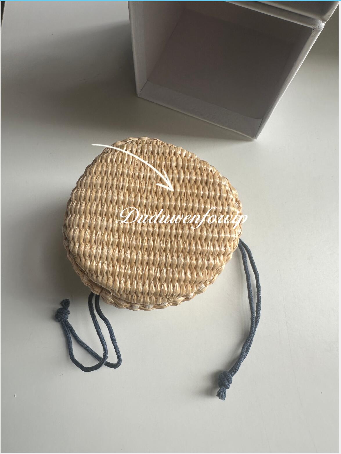 storage case Fashion straw mini box collection bucket improved string hanging bags makeup.gift gift packing