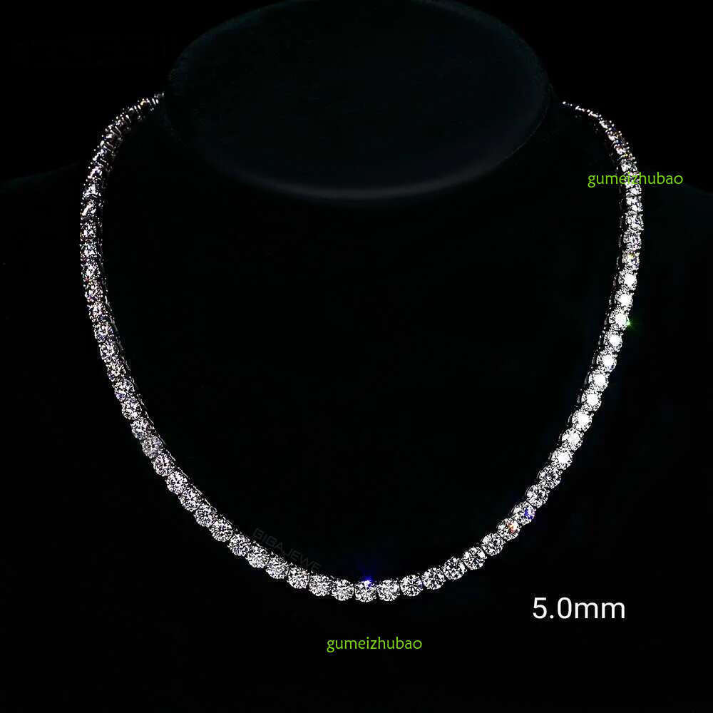 Most affordable Sier pass tester moissanite chain hip hop dia tennis necklace for men and women