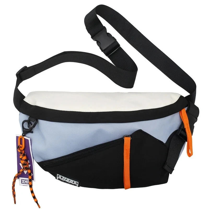 Mens Chest Drill Bag Womens Fanny Pack Street Clothing Chest Bag Multi functional Neutral Nylon Hip Hop Waist Bag Waterproof Phone Bag 250318