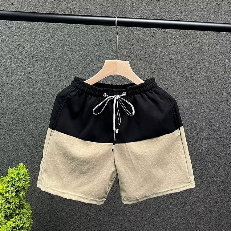 2025S Fashion Designer Shorts Summer Label Color Matching Loose Fashion Casual Pants For Men S Sports Quick Drying Beach Shorts