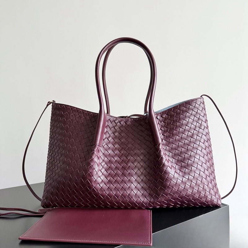 10A Designer Pinacoteca woman handbag quality sheepskin shoulder large capacity tote handmade weaving drawstring Luxurious casual shopping work bag