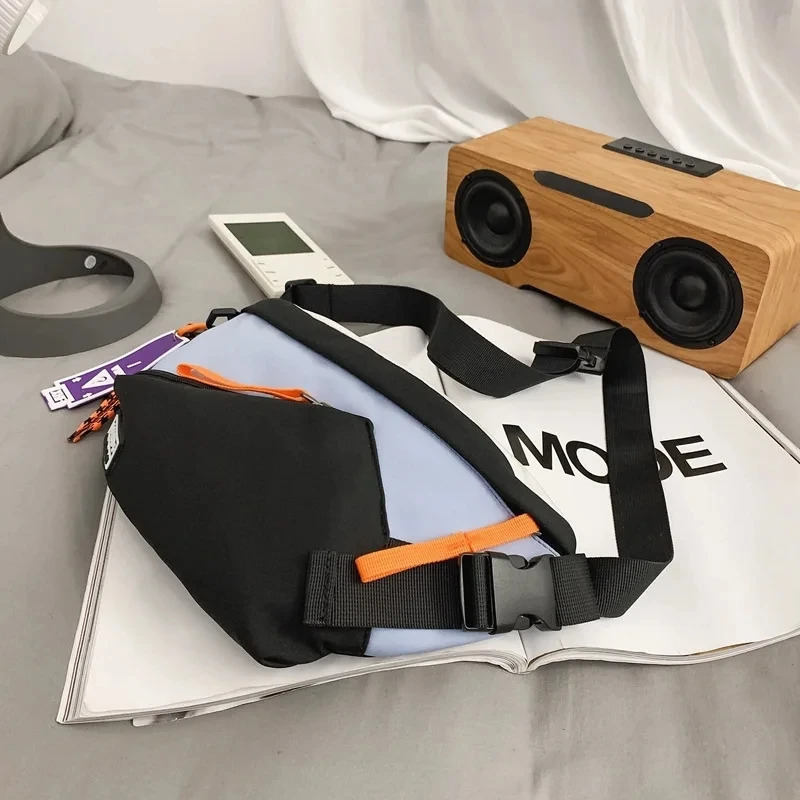 Mens Chest Drill Bag Womens Fanny Pack Street Clothing Chest Bag Multi functional Neutral Nylon Hip Hop Waist Bag Waterproof Phone Bag 250318