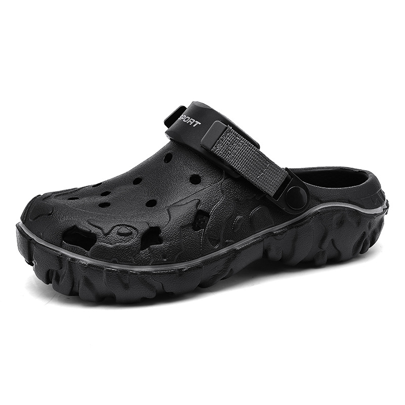 Men's new summer fashion breathable soft sole outdoor sports beach shoes, large size casual two wear tidal sandals