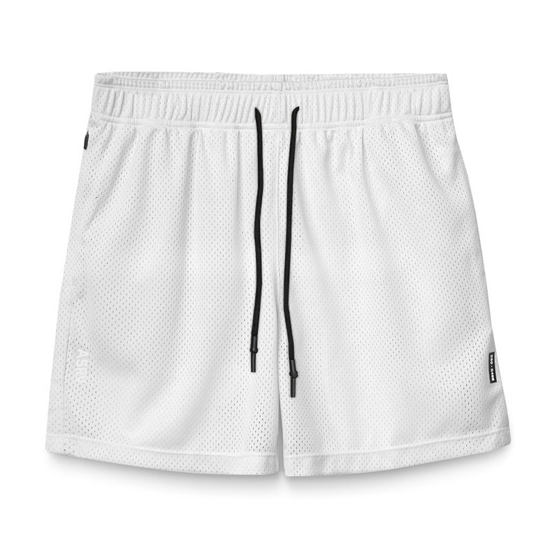 2025S Fashion Designer Summer American Fashion Brand Loose Mesh Quick Drying Five Quarter Pants Men S Multi Pocket Running Sports Shorts