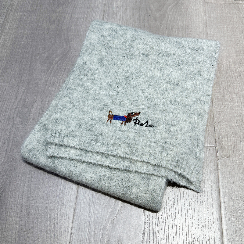 K212 Korean style high-grade pure color wool scarf for women all-match autumn and winter knitted shawl fashionable thick warm neck scarf customization
