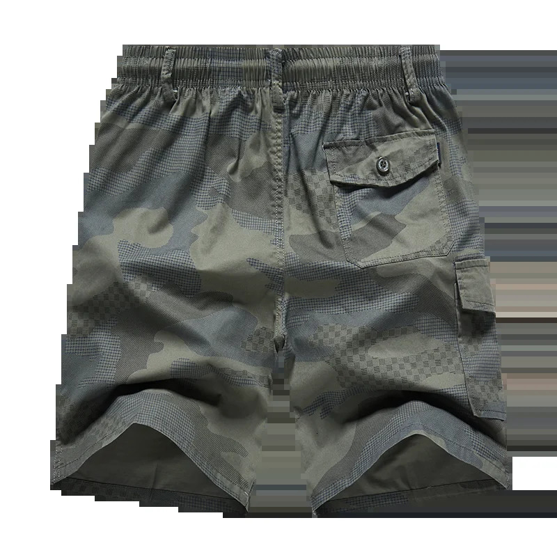 Mens streetwear sports casual shorts large loose fit knee pants mens clothing fashionable zipper pocket drawstring shorts 250321