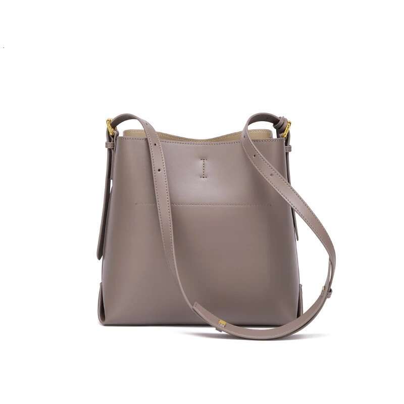 Cnoles Women Soft Bucket Shoulder Bag Fashion Ladies Split Cow Leather Female Crossbody Bags