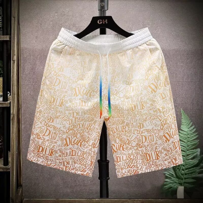 2025S Fashion Designer Trendy American Beach Boys High Street Niche Shorts Summer Loose Fit Mid Length For Men Five Quarter Pants