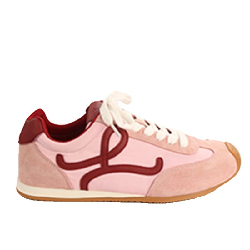 Women's German training shoes new spring 2025 style thick-soled height-increasing casual sports shoes lightweight single shoes running shoes