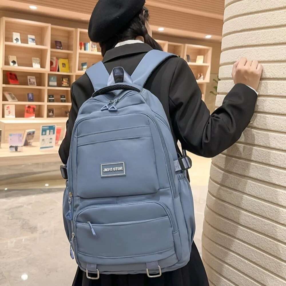 2025S Fashion Designer For Girls Large Capacity Nylon Waterproof College And High School Schoolbag Literary Women Backpack