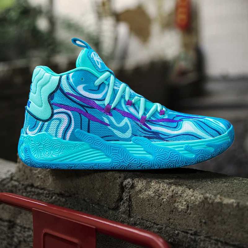 Mens Basketball Shoes High Tops: hot Breathable Non-Slip Sports Sneakers for Students - Y250322
